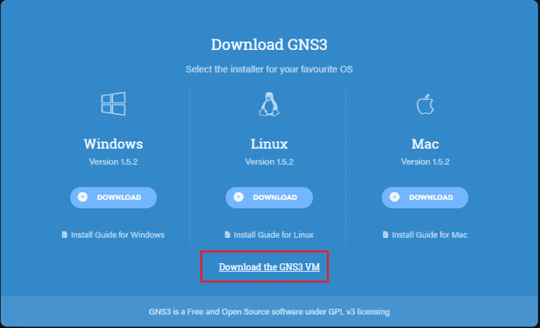 gns3 vmware workstation download