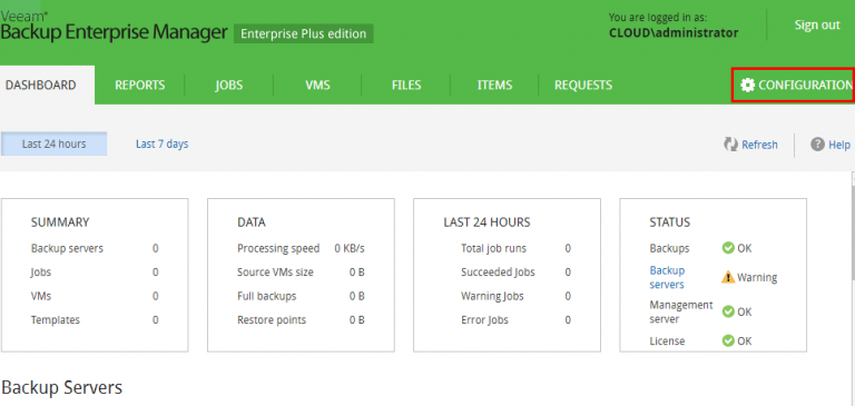 Monitor Veeam Backups with Veeam Backup Enterprise Manager ...