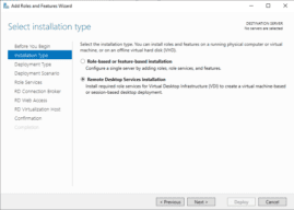 setting up remote desktop services server 2019