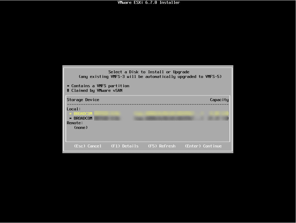 Storage is now detected after customizing the ESXi ISO file with storage adapter driver