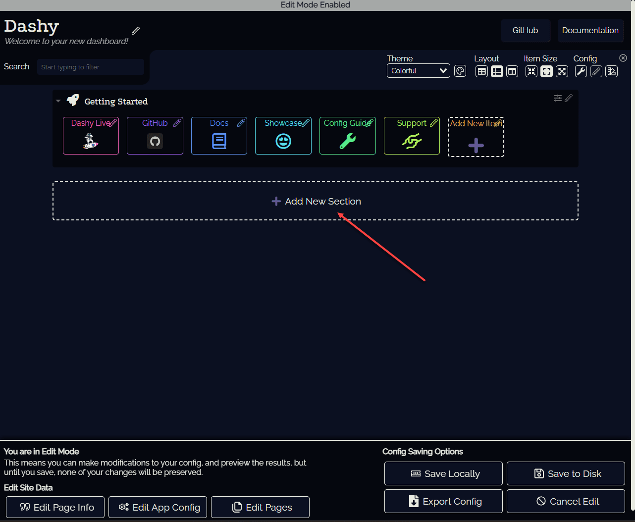 Home lab dashboard with Dashy - Virtualization Howto