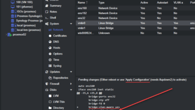 Applying the new vlan configuration for the management interface