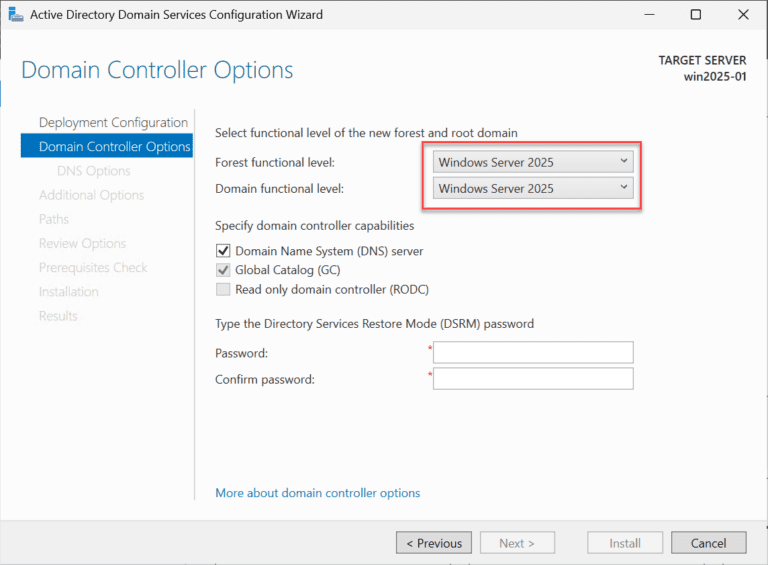 Windows Server 2025: Initial Glimpse with New Domain Functional Level 