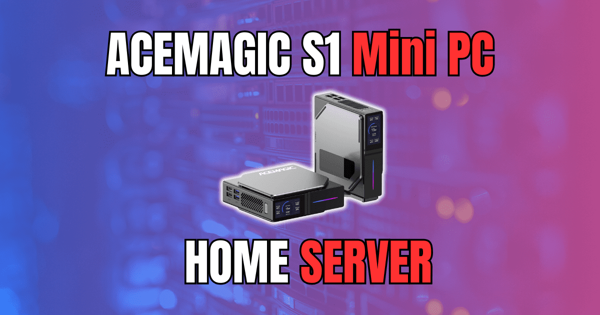 ACEMAGIC S1 Mini PC with LCD Screen, Intel Alder Lake-N100 (up to 3.4GHz),  16GB