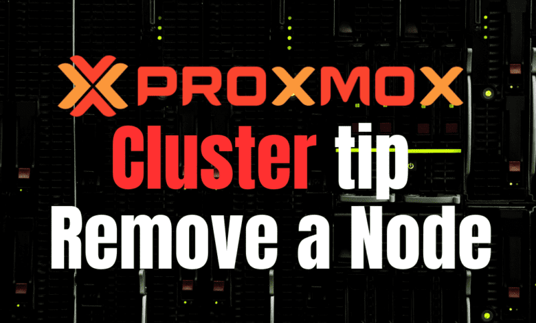Proxmox cluster remove a node