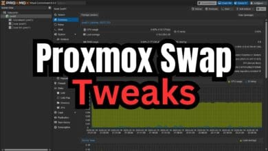 Proxmox swap tweaks