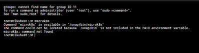 the command could not be located error with lens and microk8s