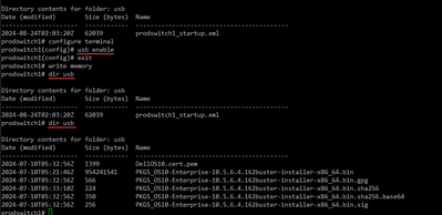 enabling usb globalliy in dell os10 switch