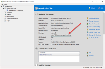 new https url added for azure devops server