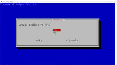 update proxmox ve server