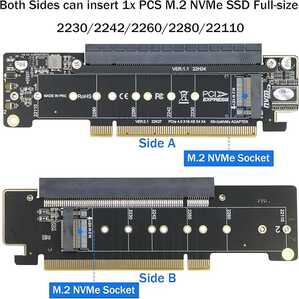 riitop dual nvme pci e adapter pcie 4.0 2