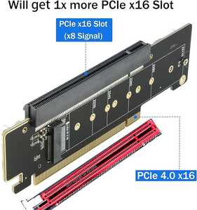 riitop dual nvme pci e adapter pcie 4.0 4